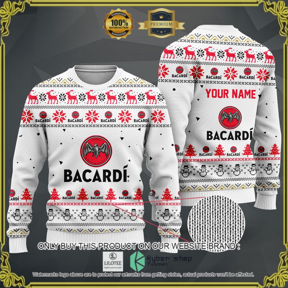 bacardi your name white christmas sweater hoodie sweater 1 43781