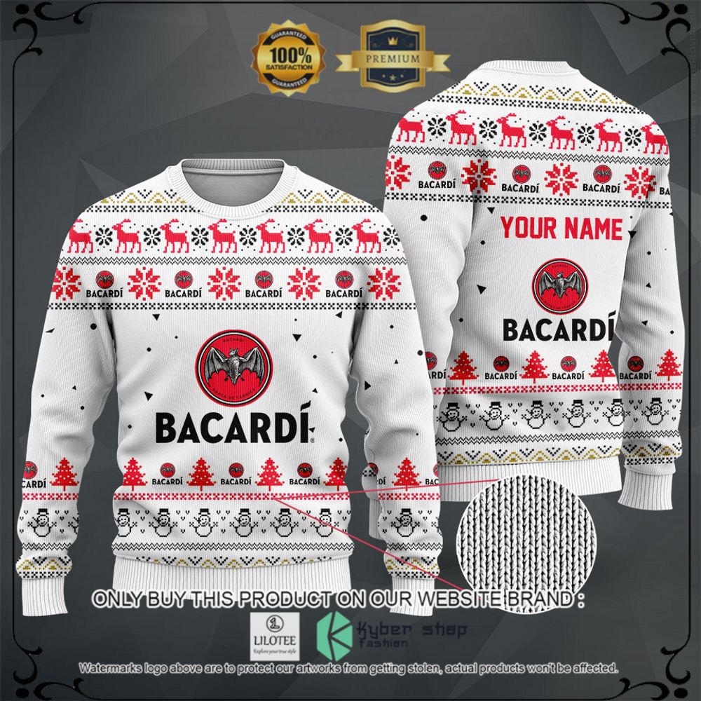 bacardi your name white christmas sweater hoodie sweater 1 51591