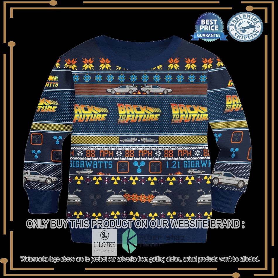 back to the future christmas christmas sweater 2 9327