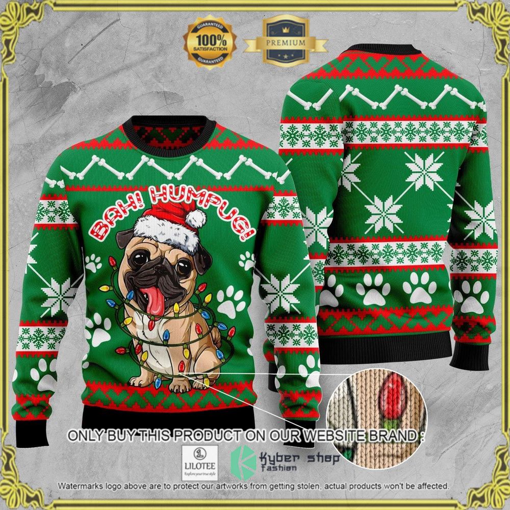 bah humpug green christmas sweater 1 10655