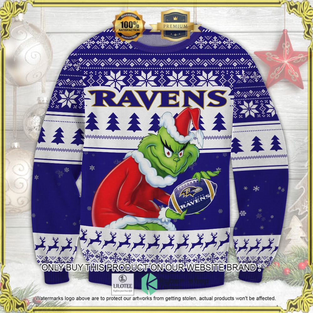 baltimore ravens grinch ugly sweater 1 84597