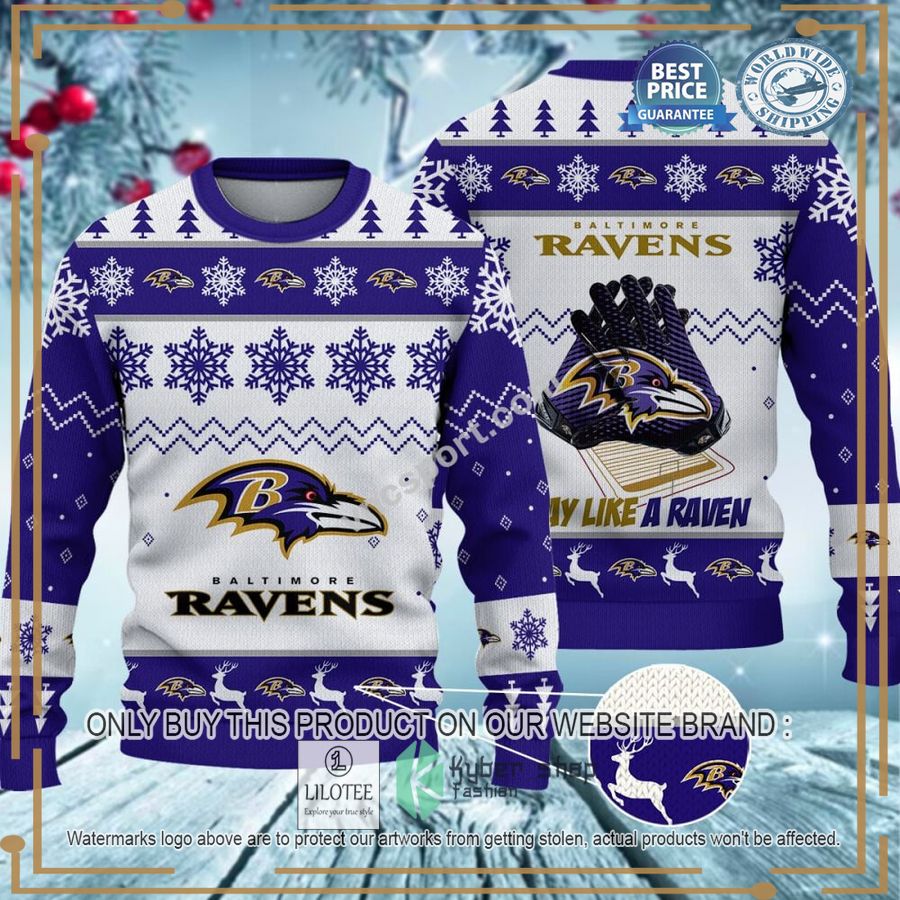 baltimore ravens nfl christmas sweater 1 89857