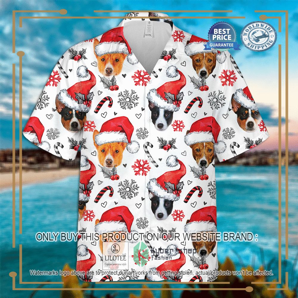 Basenji Christmas Hawaiian Shirt 4