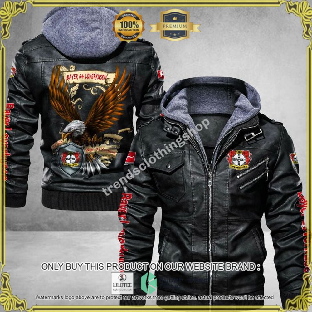 bayer 04 leverkusen eagle leather jacket 1 42075