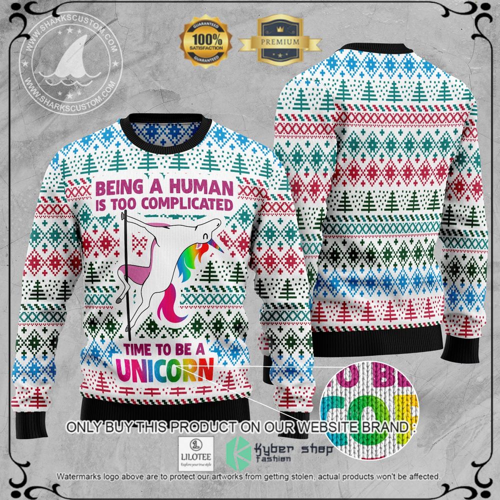 Be A Unicorn Ugly Christmas Sweater - LIMITED EDITION 3 Be A Unicorn Ugly Christmas Sweater - LIMITED EDITION - Image 3