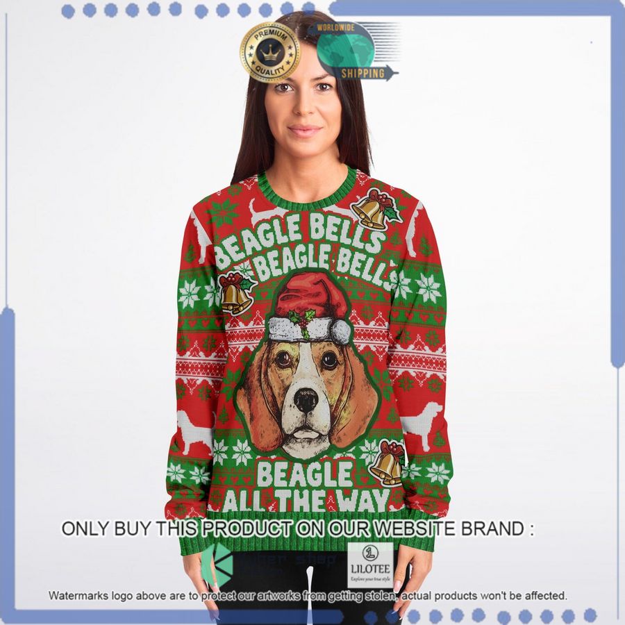 beagle bells beagle bells beagle all the way christmas sweater 1 49611