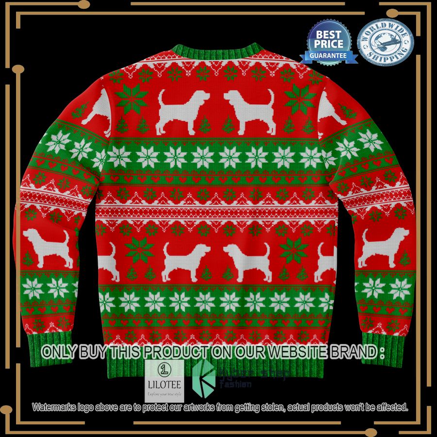 beagle bells christmas sweater 2 81355