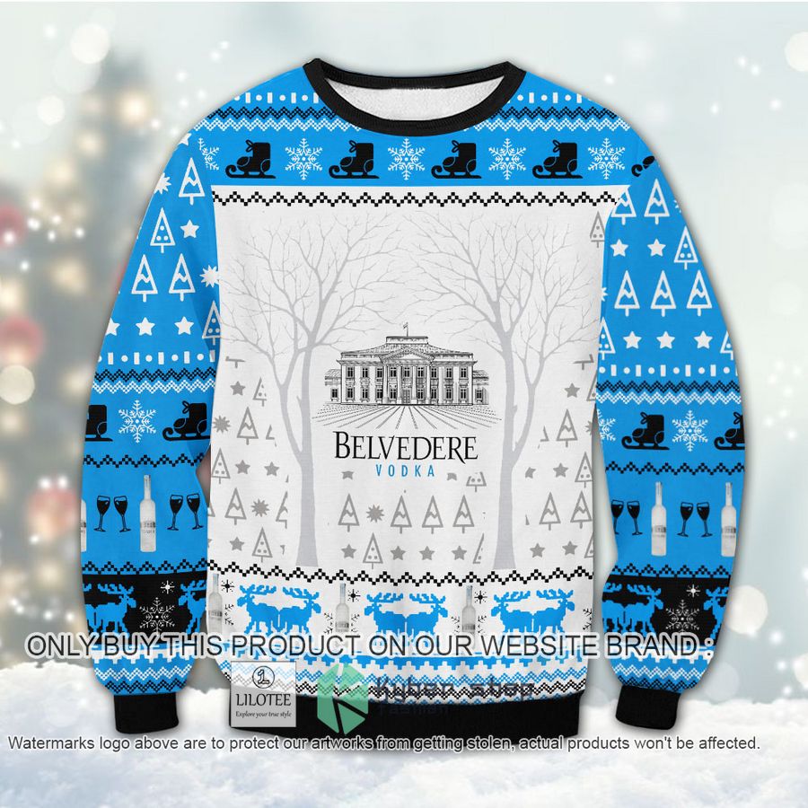 Belvedere Vodka Christmas Sweater, Sweatshirt 9