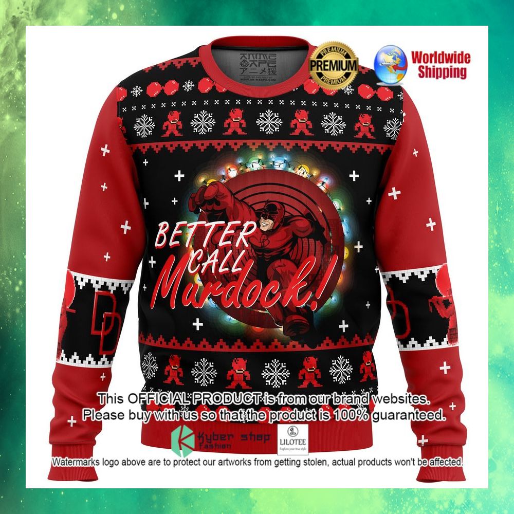 better call murdock daredevil christmas sweater 1 413