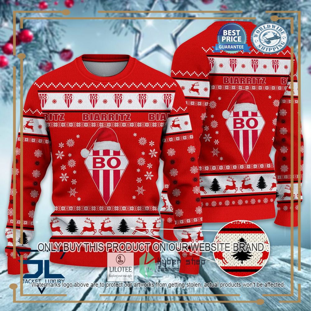 Biarritz Olympique Ugly Christmas Sweater 7