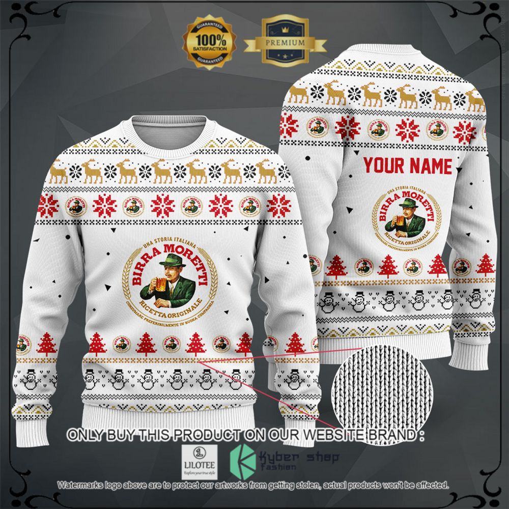 birra moretti your name white christmas sweater hoodie sweater 1 34416