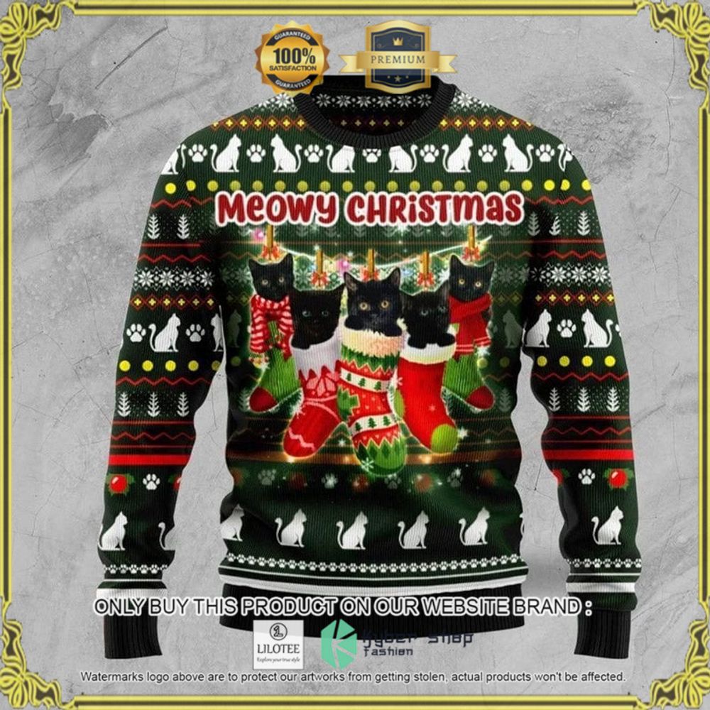 black meowy christmas sweater 1 22958