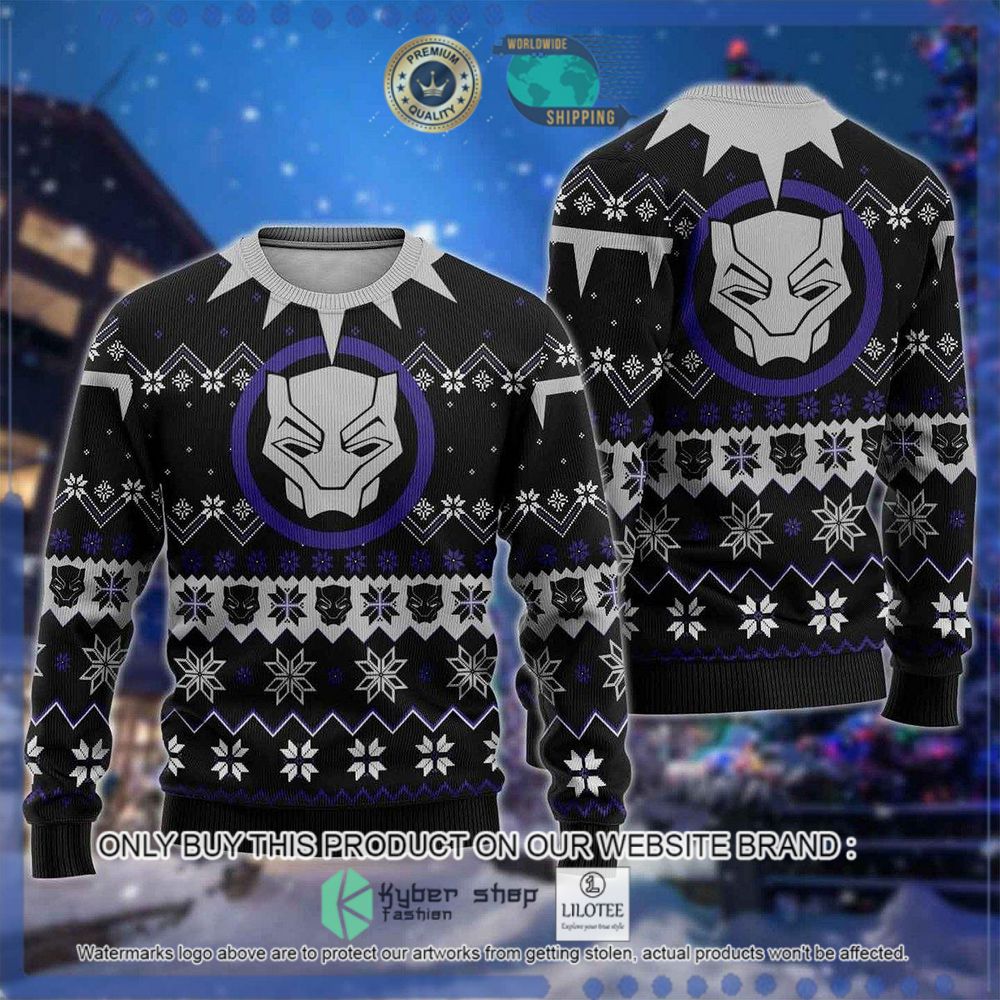 black panther marvel christmas sweater 1 56629