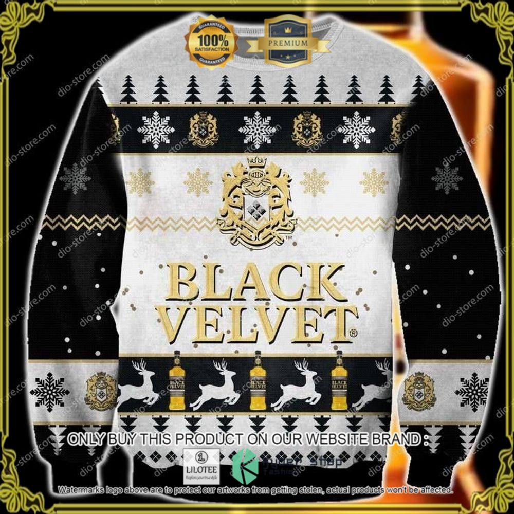 black velvet white black ugly sweater 1 49847