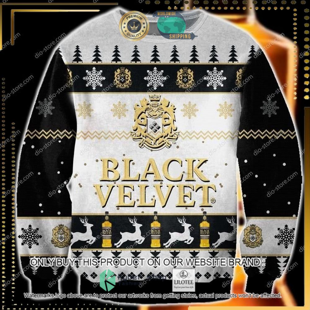 black velvet white black ugly sweater 1 50606