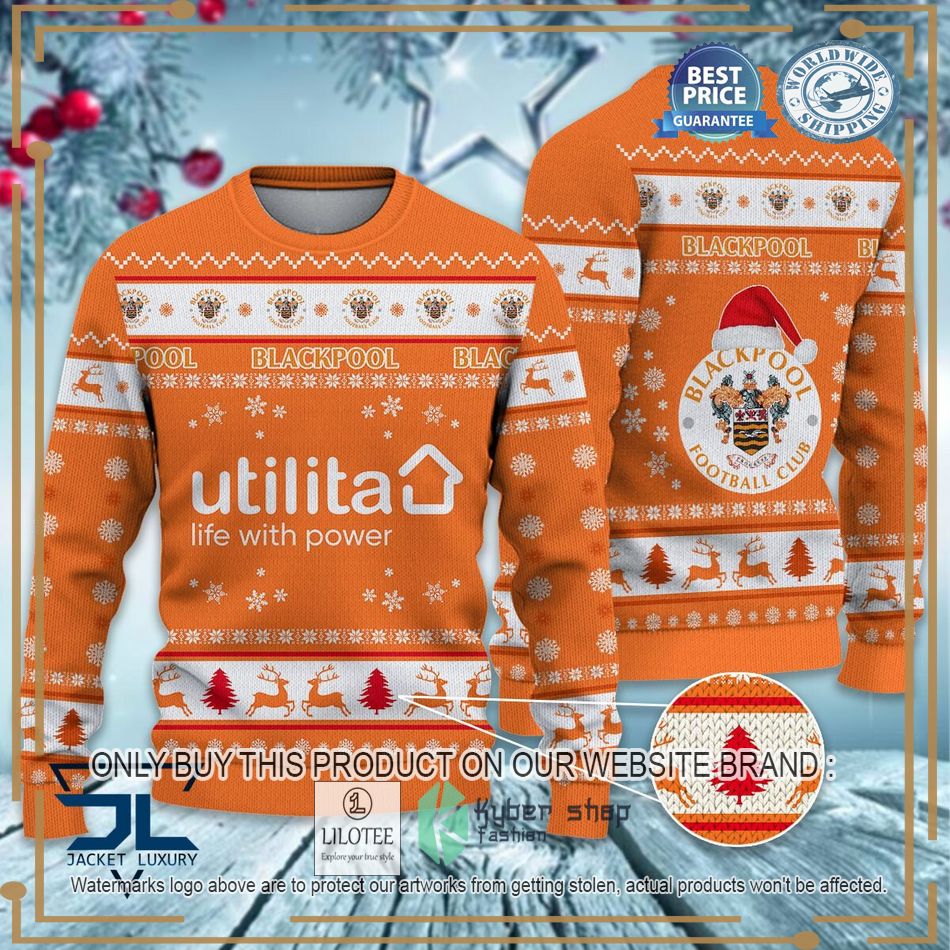 Blackpool F.C EFL Ugly Christmas Sweater - LIMITED EDITION 6
