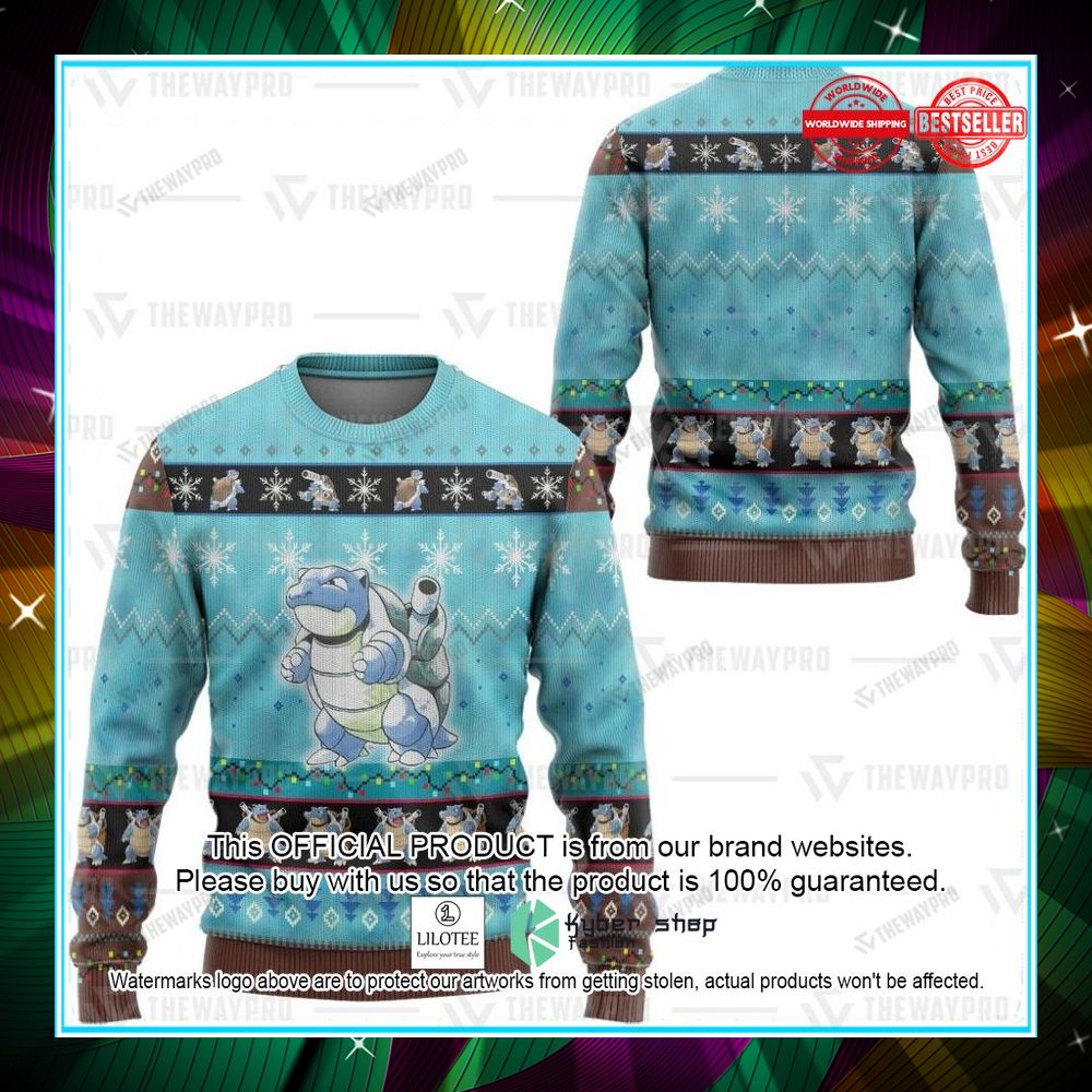 blastoise christmas sweater 2 185