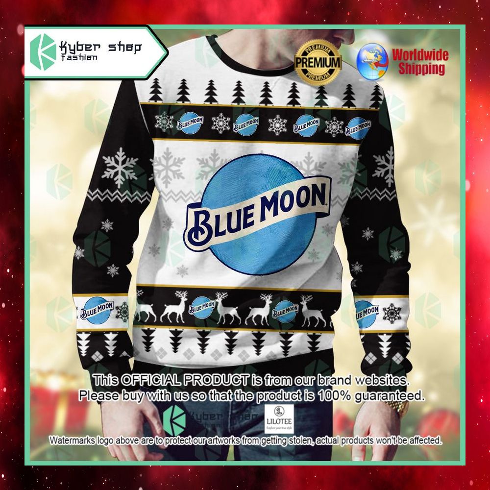 blue moon belgian white wheat beer ugly sweater 1 800
