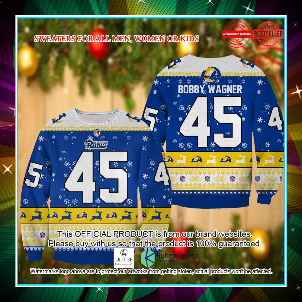 bobby wagner los angeles rams christmas sweater 1 379