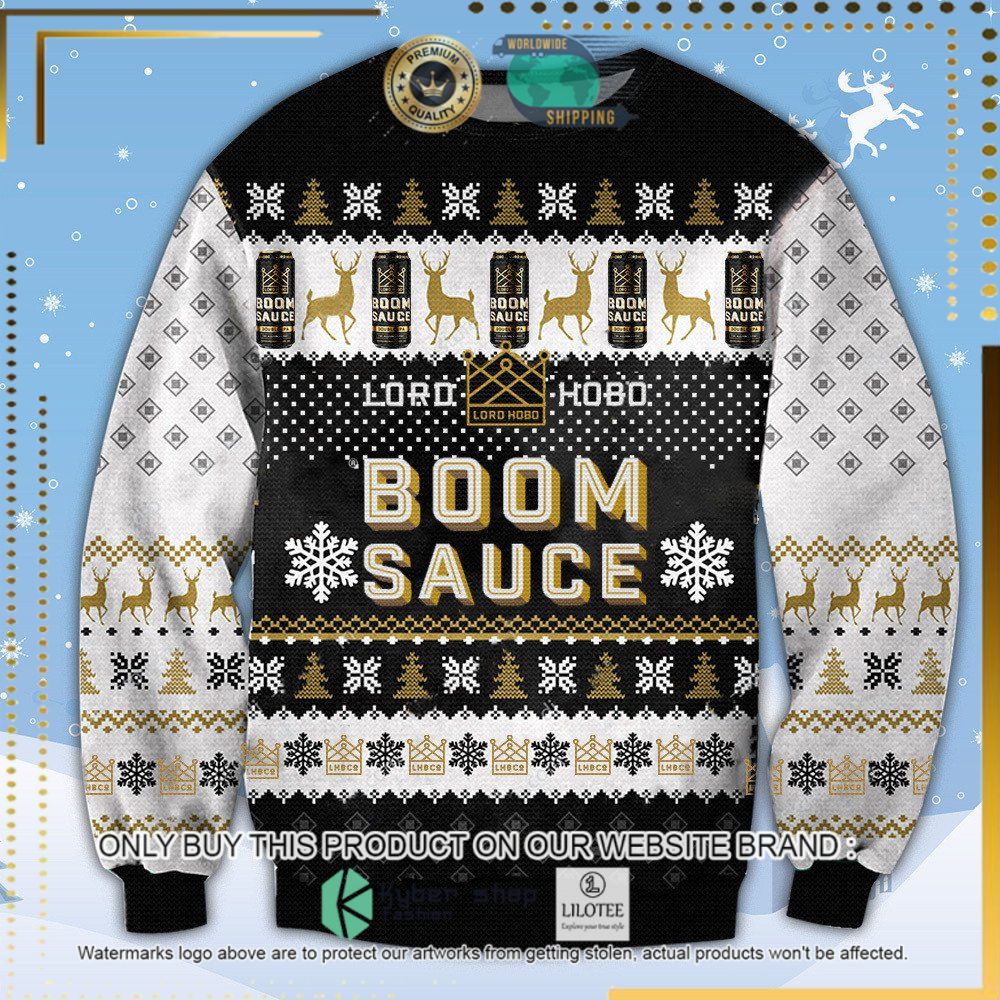 boom sauce beer ugly sweater 1 2756