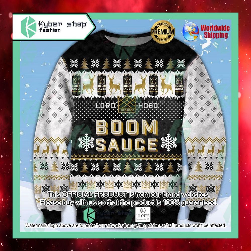 boom sauce lord hobo christmas sweater 1 49