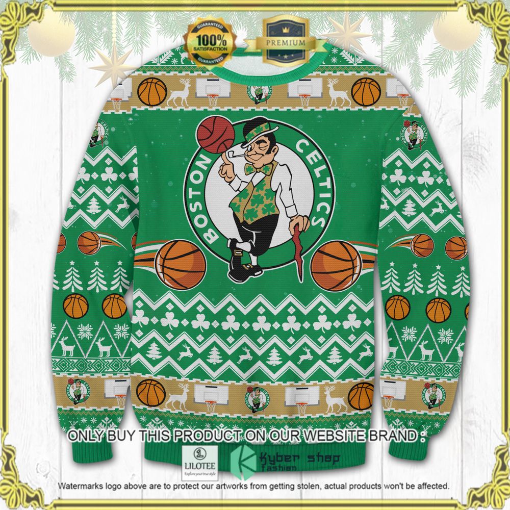 boston celtics green ugly sweater 1 94984