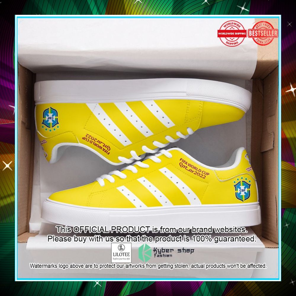 brazil national team lh yellow stan smith shoes 1 890