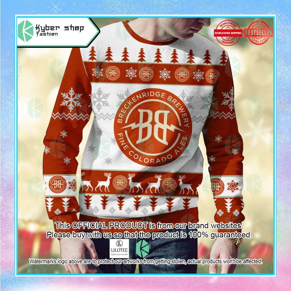 breckenridge brewery 15 can sampler pack christmas sweater 2 708