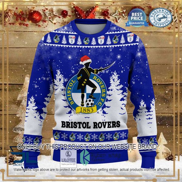 bristol rovers blue christmas sweater 2 6328