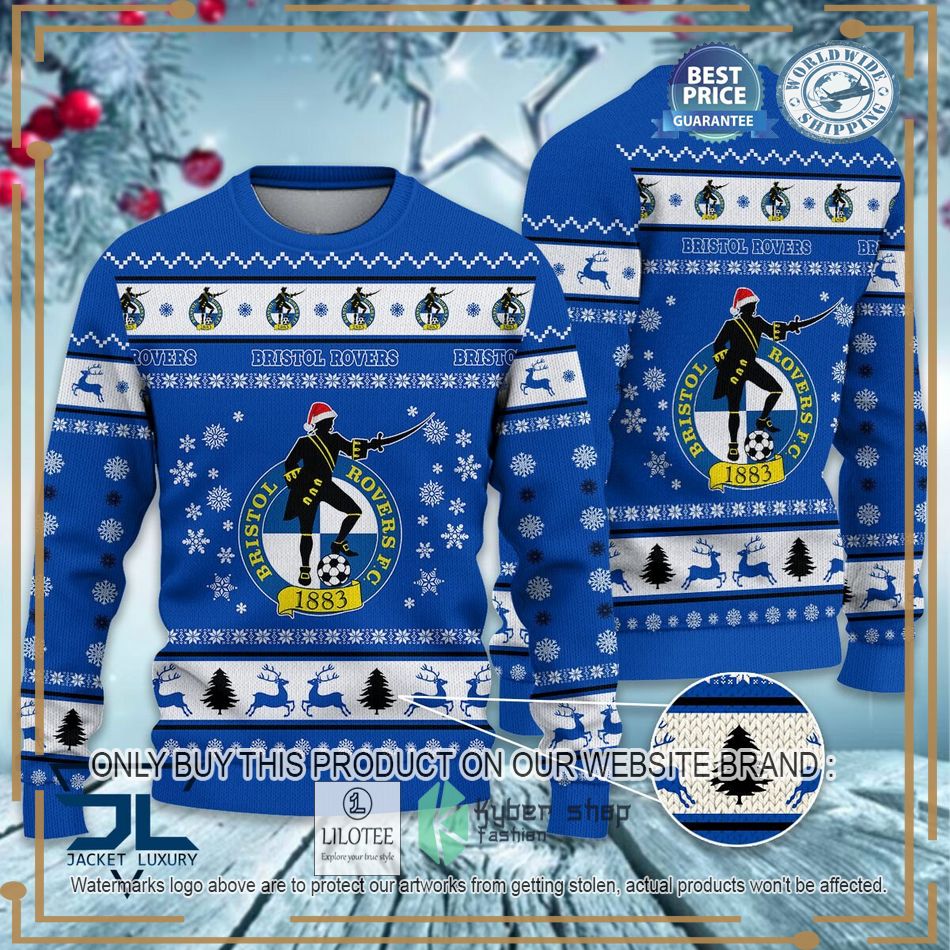 Bristol Rovers EFL Ugly Christmas Sweater - LIMITED EDITION 7