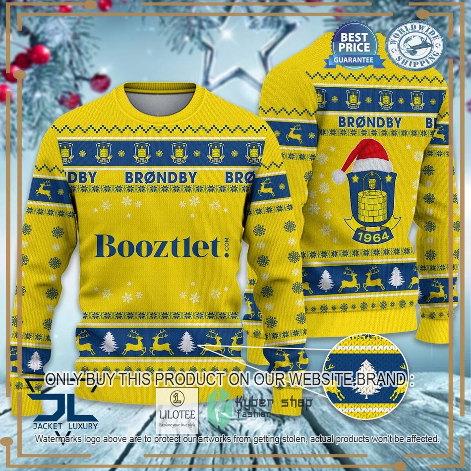 Brondby IF 1964 Super League & Danish 1st Division Ugly Sweater 6