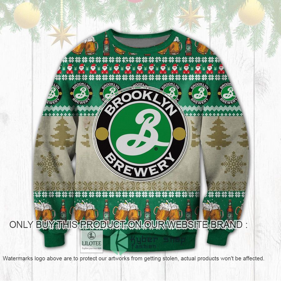 Brooklyn Brewery Christmas Sweater, Sweatshirt 8