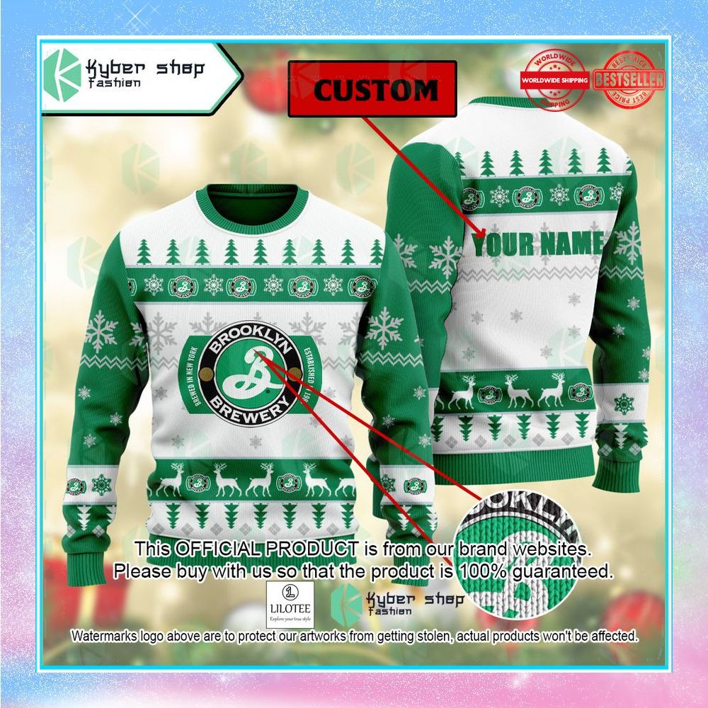 brooklyn lager christmas sweater 1 102