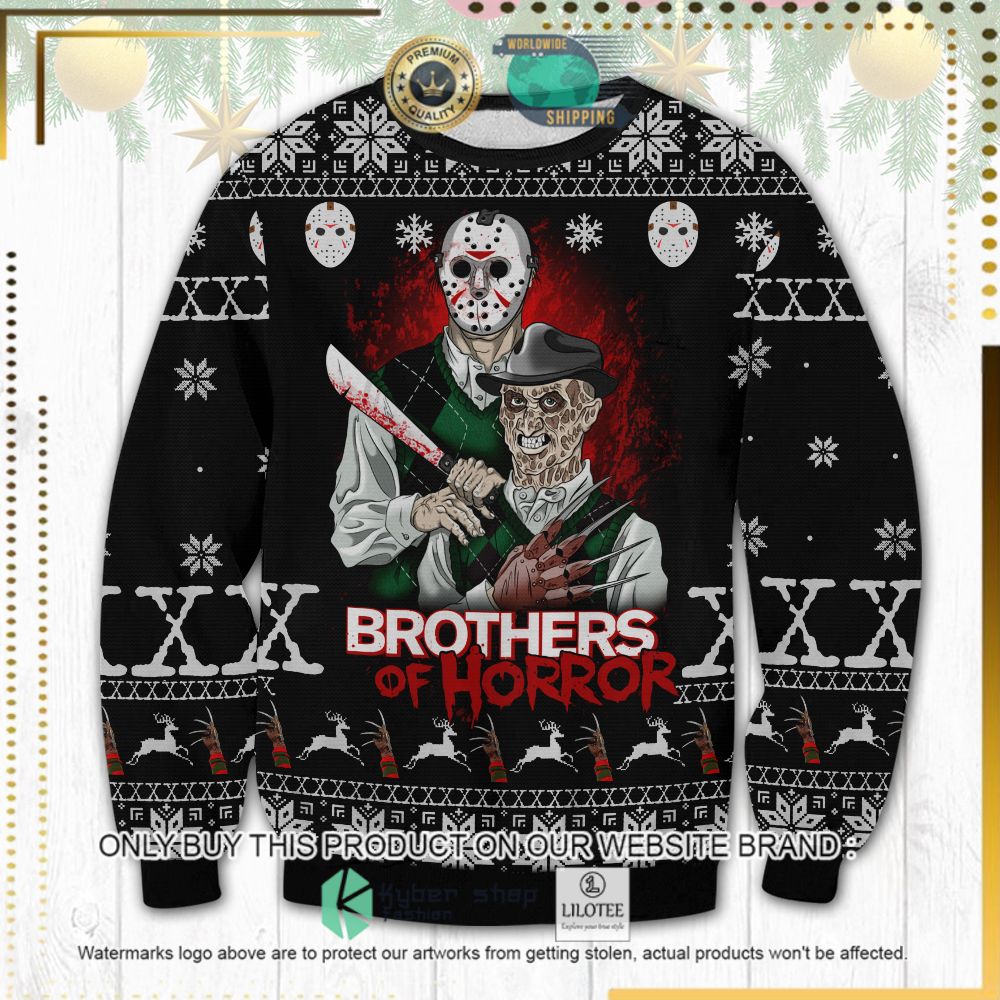 brothers of horror horror movie ugly sweater 1 19329