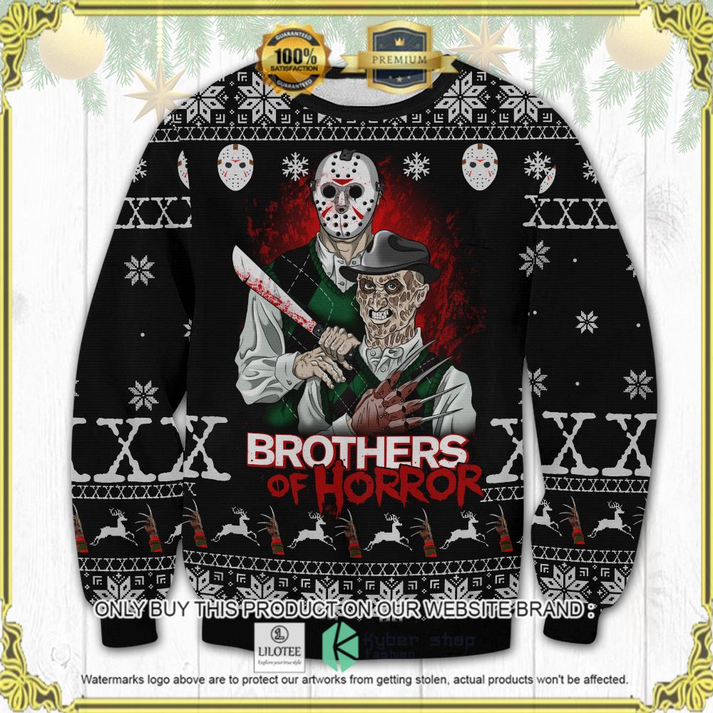 brothers of horror horror movie ugly sweater 1 47294