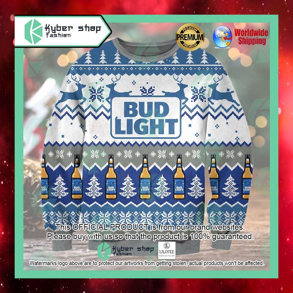 bud light beer christmas sweater 1 217