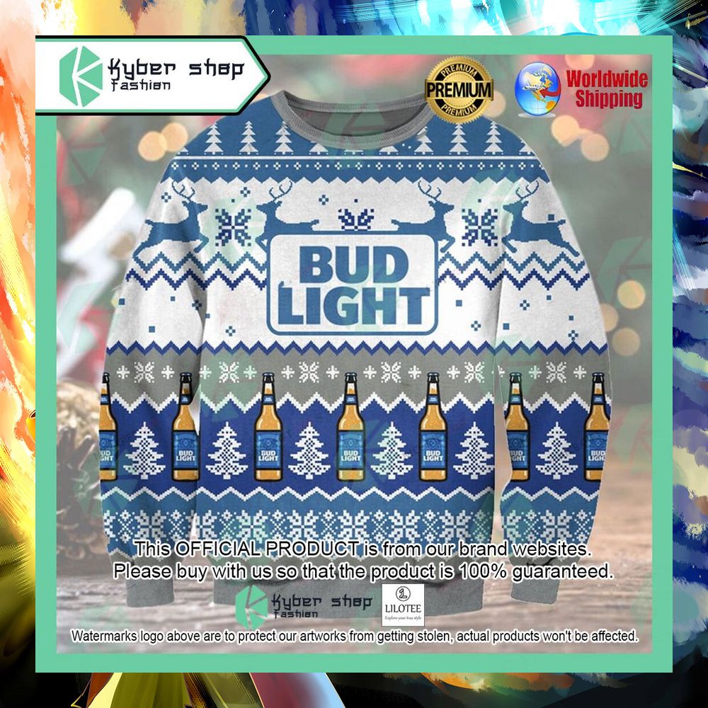 bud light beer christmas sweater 1 895