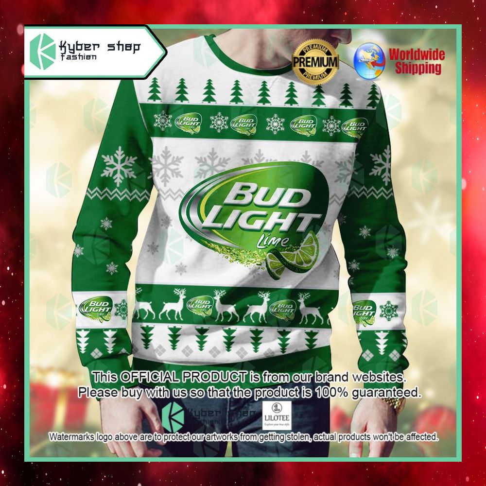 bud light lime ugly sweater 1 405