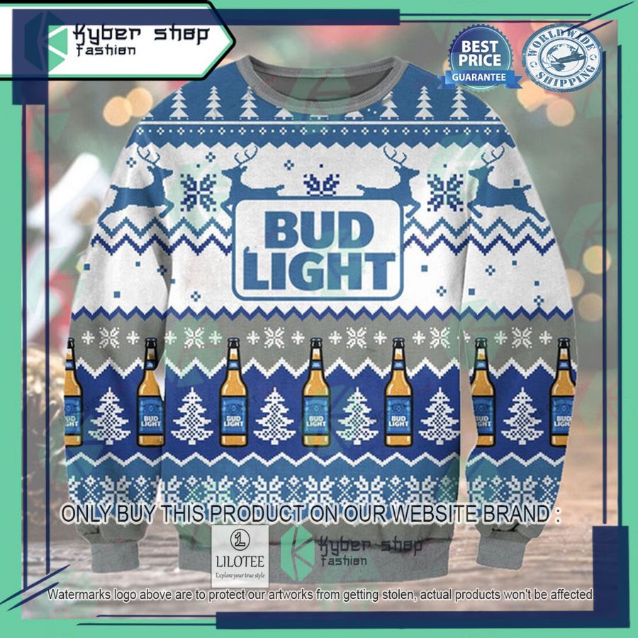 bud light ugly christmas sweater 1 91045