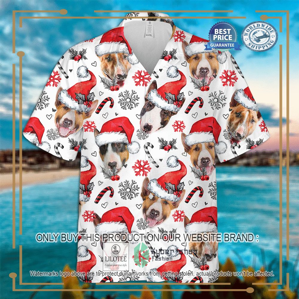 Bull Terrier Christmas Hawaiian Shirt 4