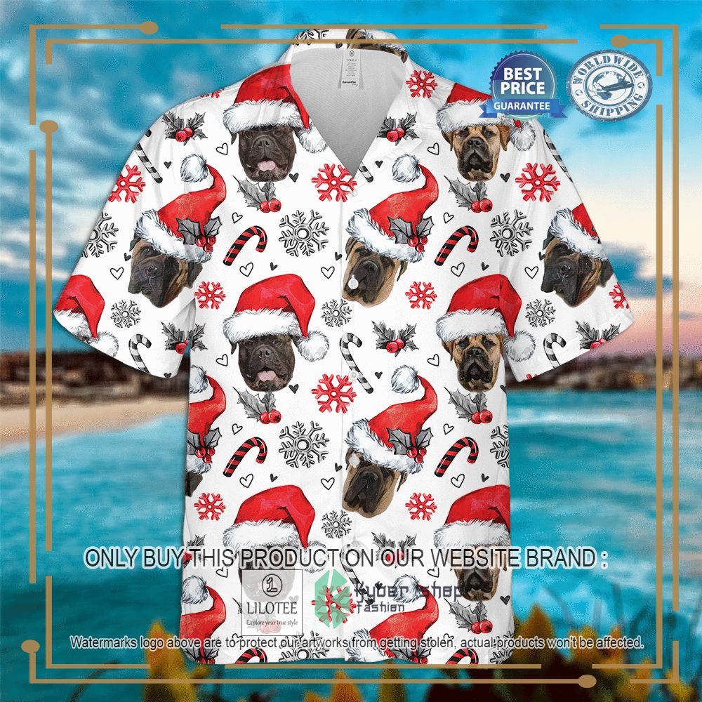 Bullmastiff Christmas Hawaiian Shirt 4