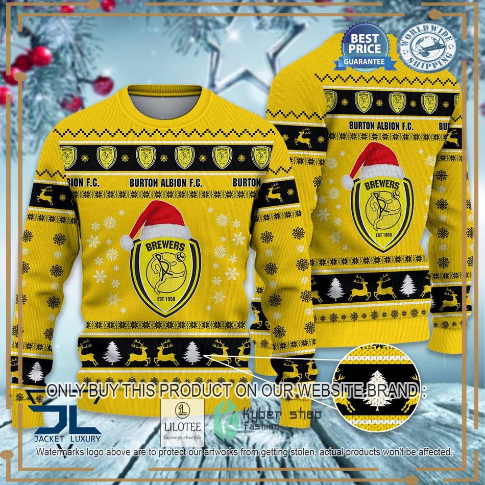 Burton Albion F.C EFL Ugly Christmas Sweater - LIMITED EDITION 6