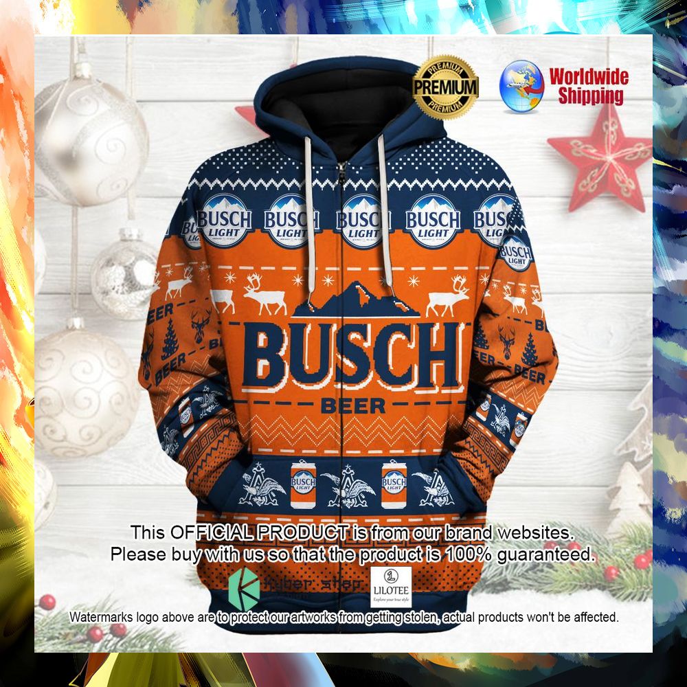 busch beer 3d hoodie shirt 1 992