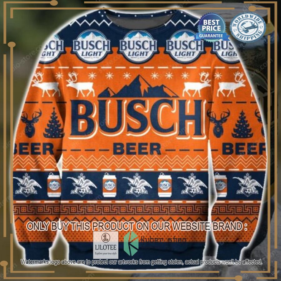 Busch Beer Ugly Christmas Sweater - LIMITED EDITION 3
