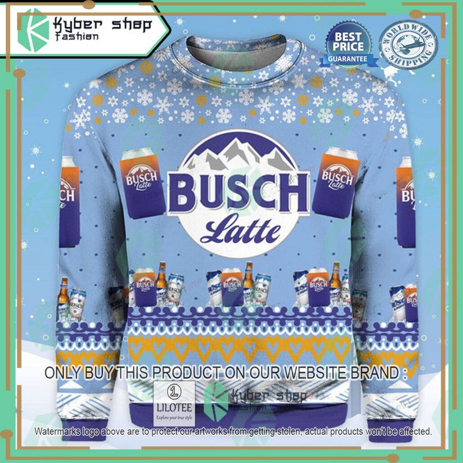 busch latte ugly christmas sweater 1 46831