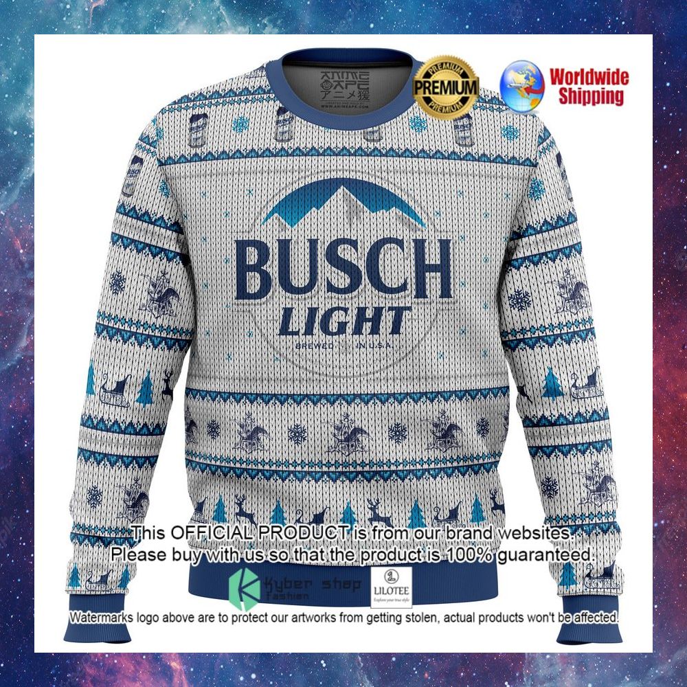 busch light brewed in usa christmas sweater 1 696