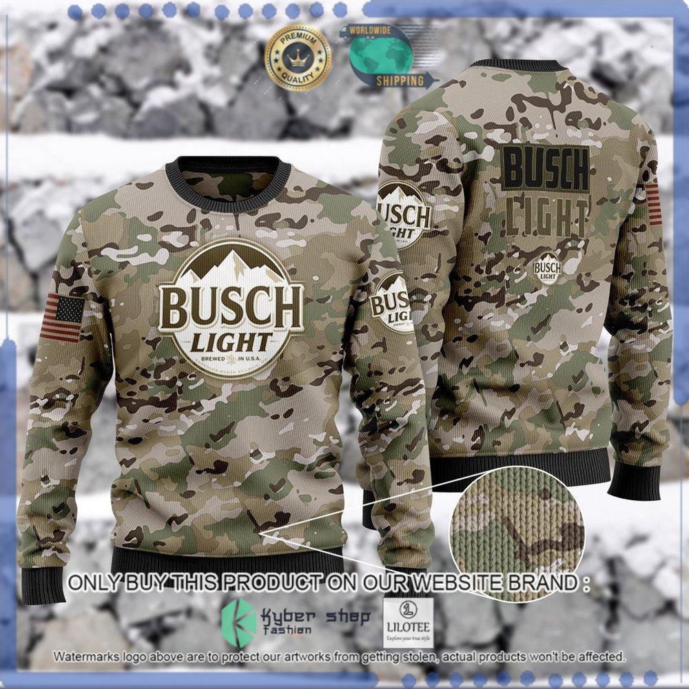 busch light camo christmas sweater 1 72980