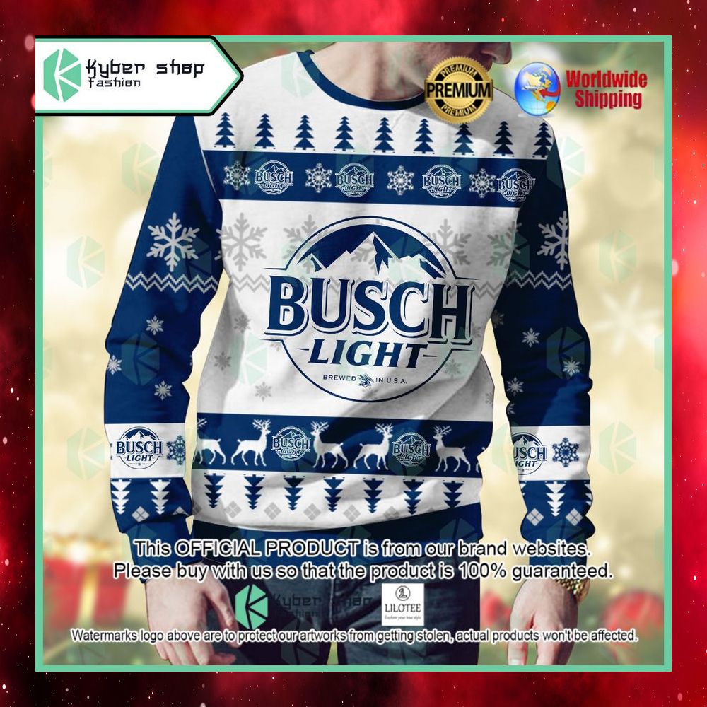 busch light ugly sweater 1 978