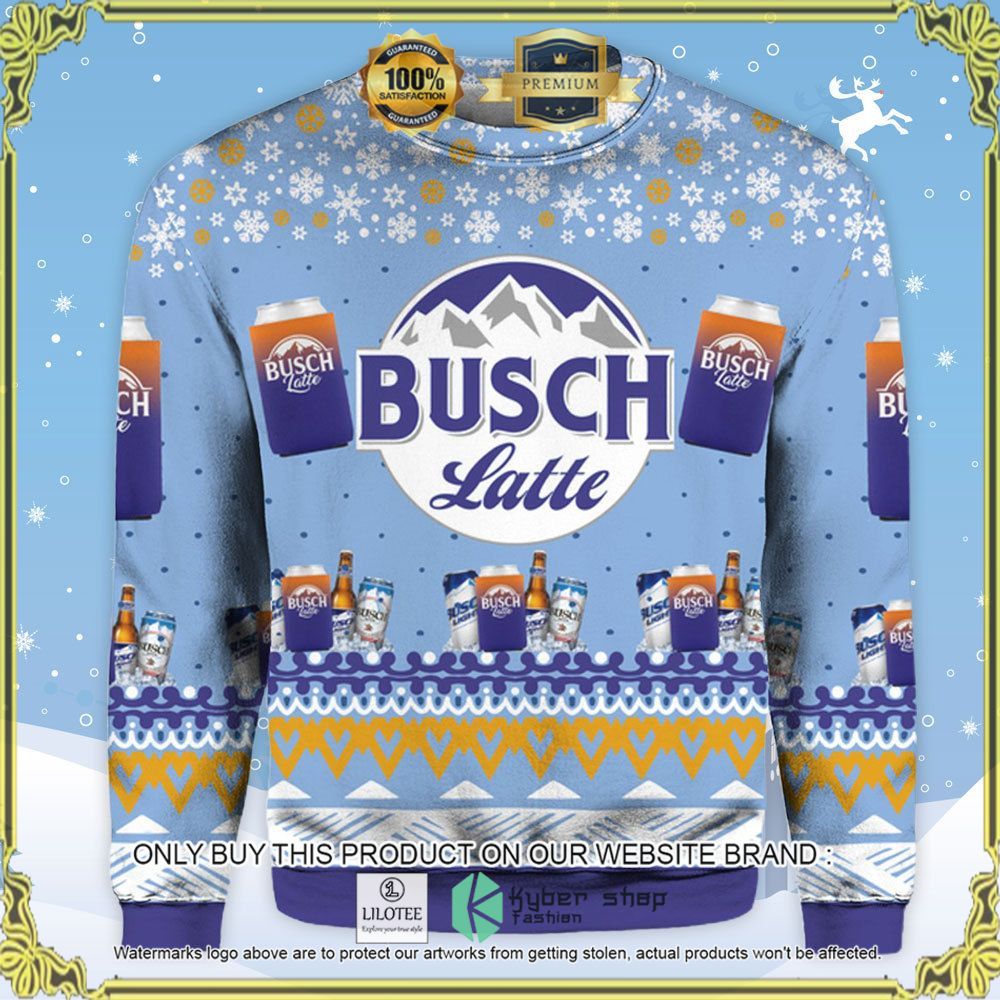 bush latte knitted christmas sweater 1 91683