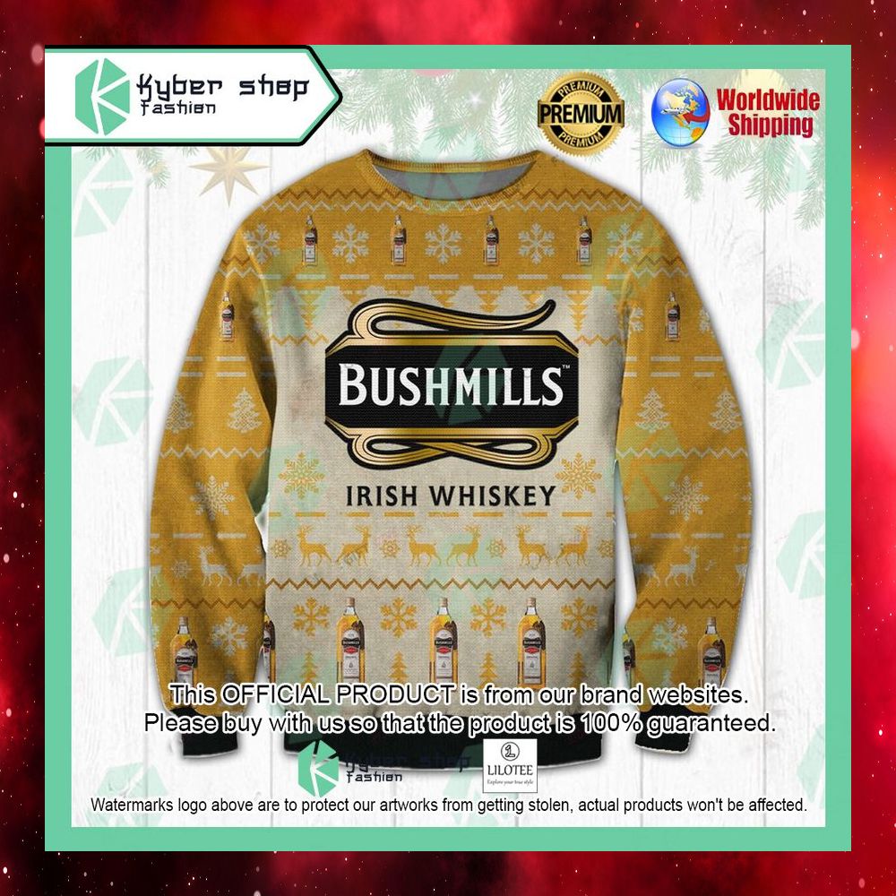 bushmills irish whiskey christmas sweater 1 89